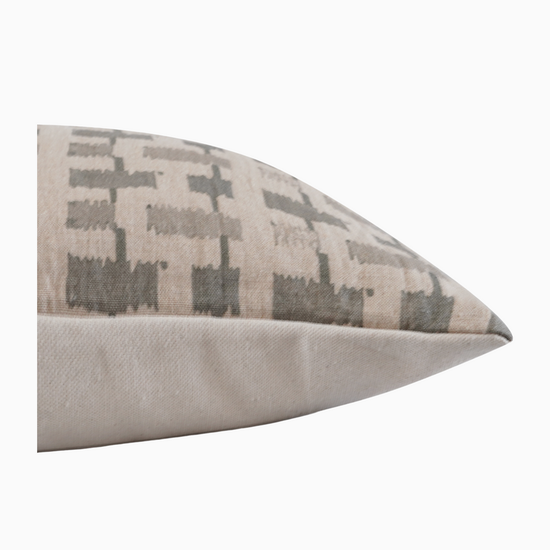 NDIDI- Indian Hand Block linen Lumbar Pillow Cover