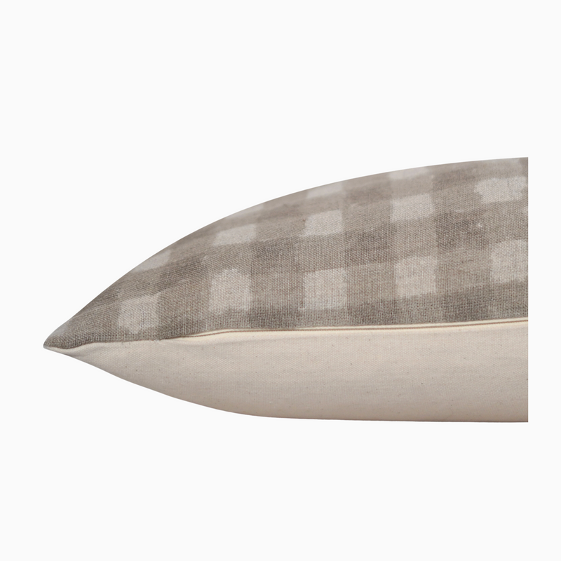 TOSOYE- Indian Hand Block linen Lumbar pillow  cover