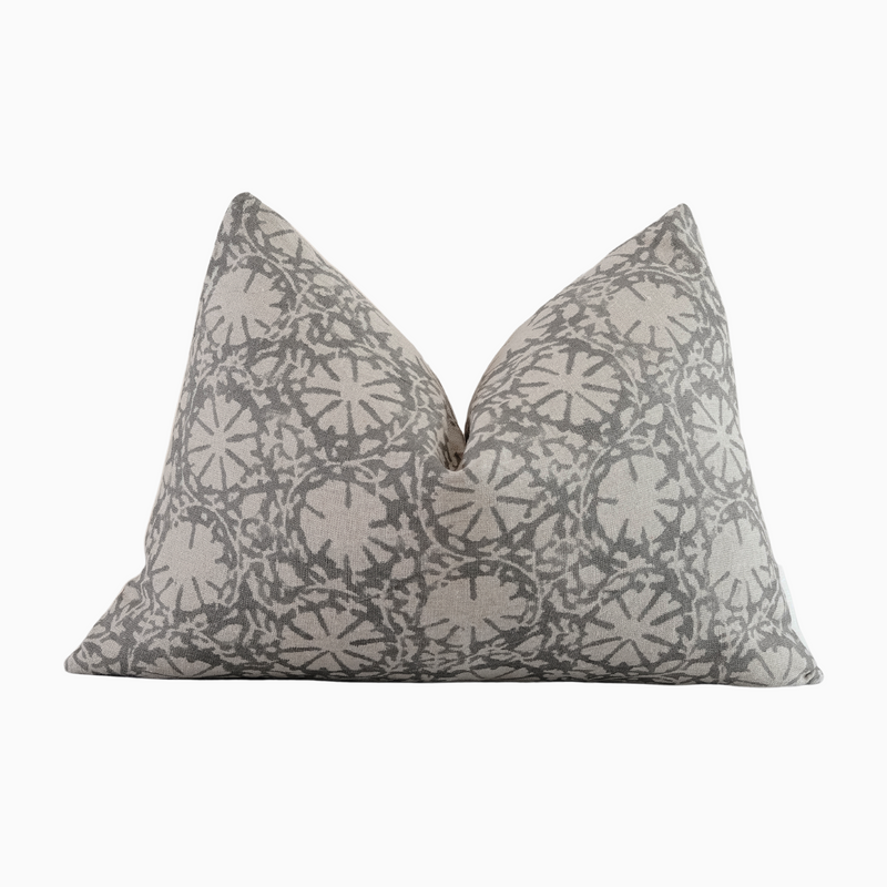 YETUNDE - Indian Hand Block Linen Lumbar Pillow Cover