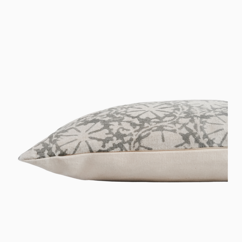 YETUNDE - Indian Hand Block Linen Lumbar Pillow Cover