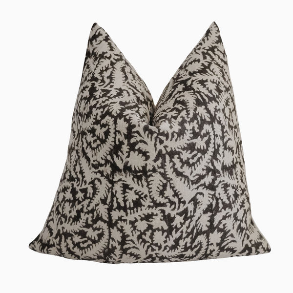 WILMA - Indian Hand Block Linen Pillow Cover