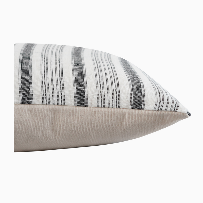 ITUNU- Indian Hand Block linen Lumbar pillow  cover