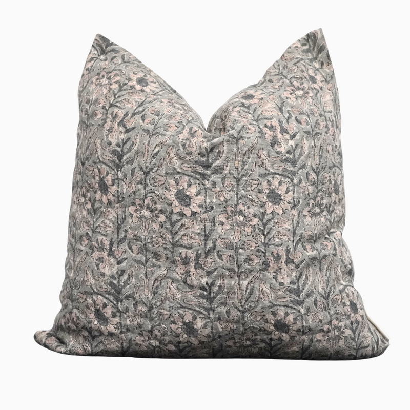 Onyinye - Indian Hand Block Linen Pillow Cover