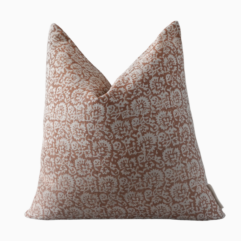 JUBA- Indian Hand Block Linen Pillow cover