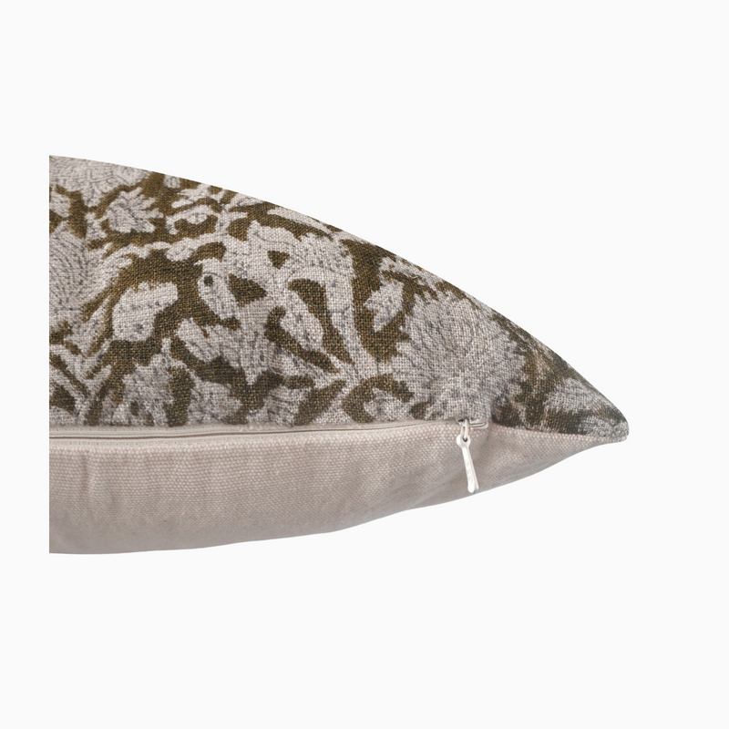 BALOGUN-Indian Hand Block Linen Lumbar Pillow cover