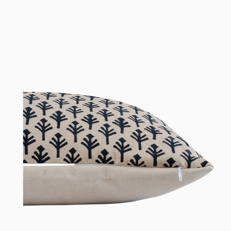 TORIOLA - Indian Hand Block Linen Pillow Cover
