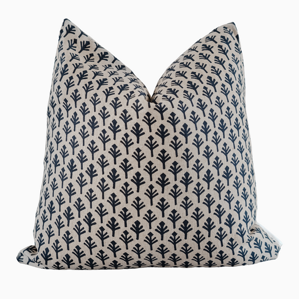 TORIOLA - Indian Hand Block Linen Pillow Cover