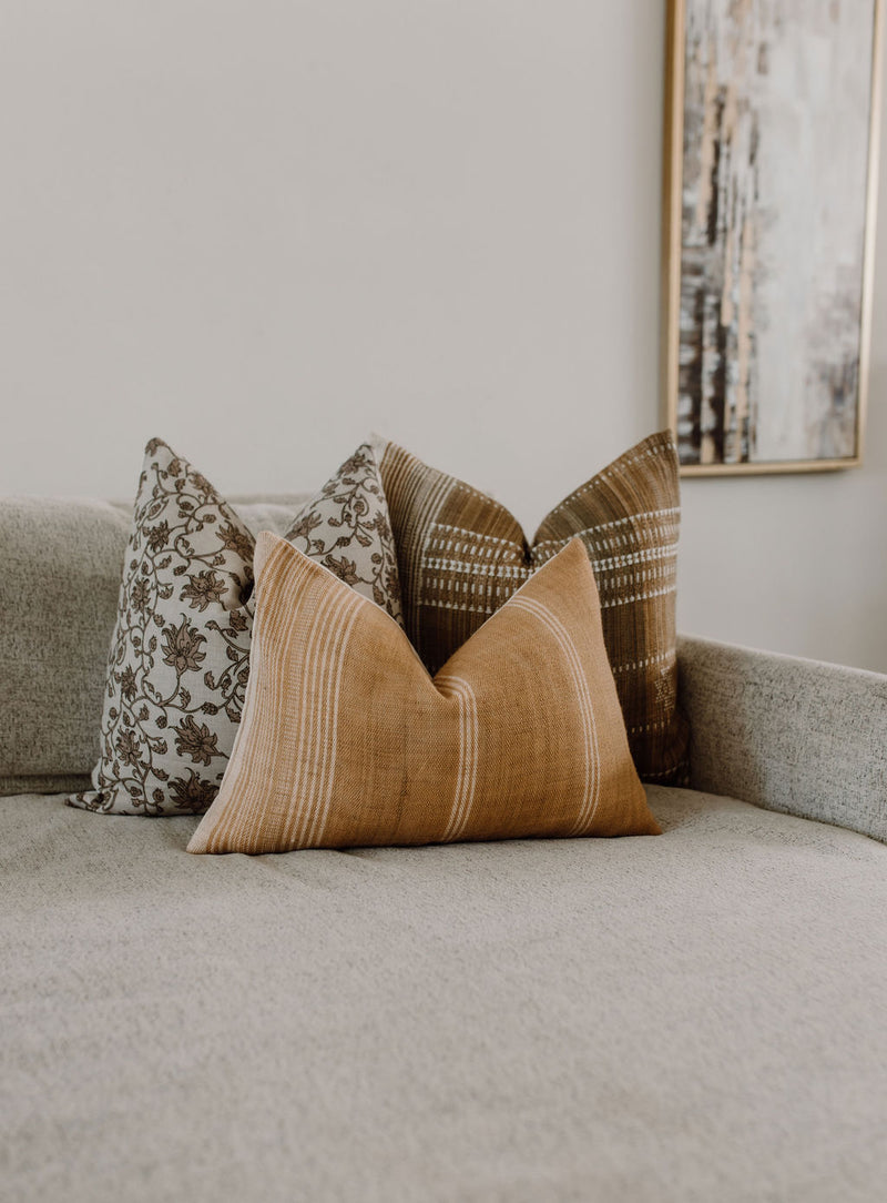 MOJO-Indian Hand Block Linen Pillow Cover