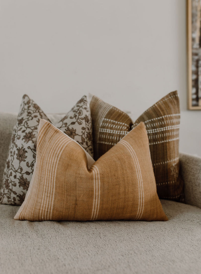 MOJO-Indian Hand Block Linen Pillow Cover