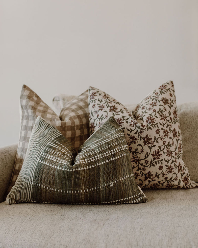 ESI - Vintage Indian Wool Lumbar Throw Pillow Cover