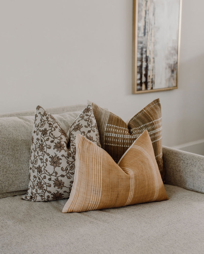 MOJO-Indian Hand Block Linen Pillow Cover