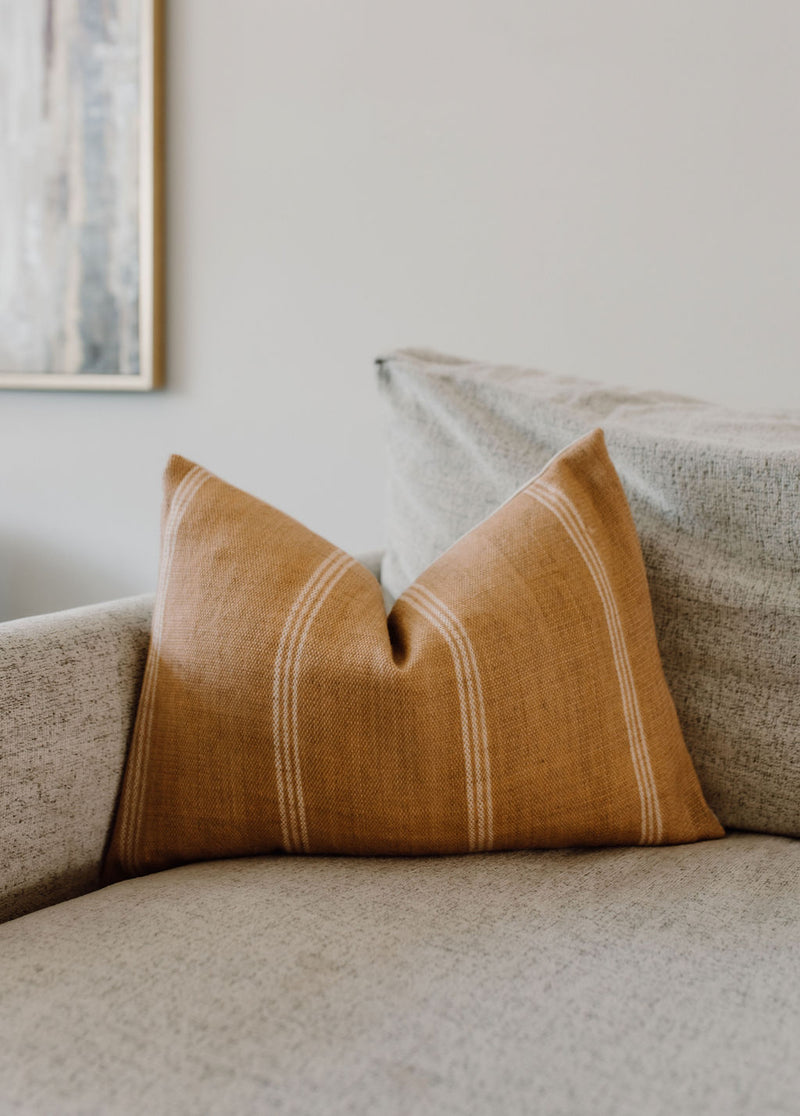 HAJI - Vintage Indian Wool Lumbar Throw Pillow Cover