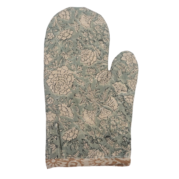Blue Green Oven Mitt-Single
