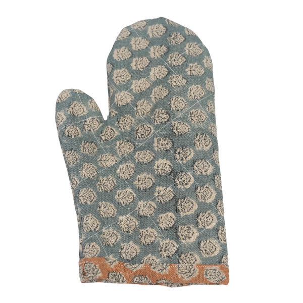 Blue Green Oven Mitt-Single