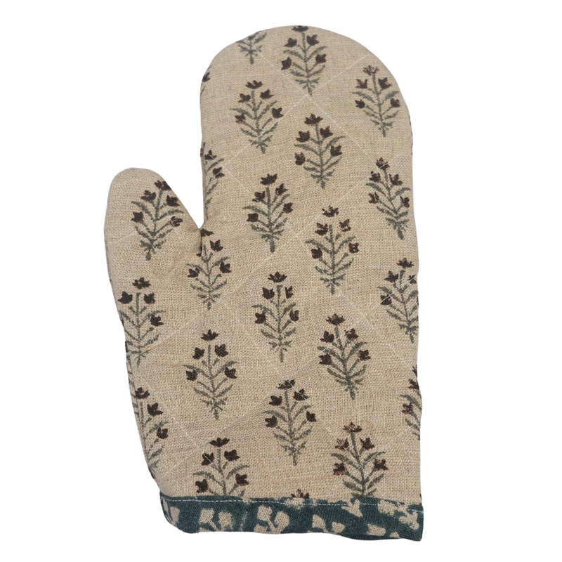 Cream White Oven Mitt-Single