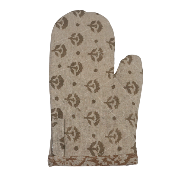 Tan Brown Oven Mitt-Single