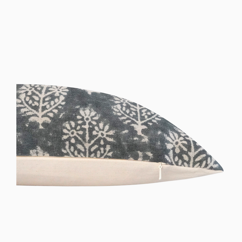DUPE- Indian Hand Block linen Lumbar pillow  cover