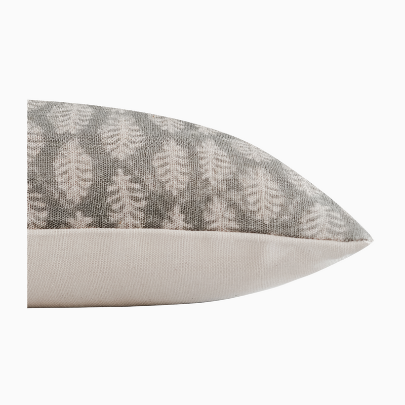 KUNLE - Indian Hand Block Linen Lumbar Pillow Cover