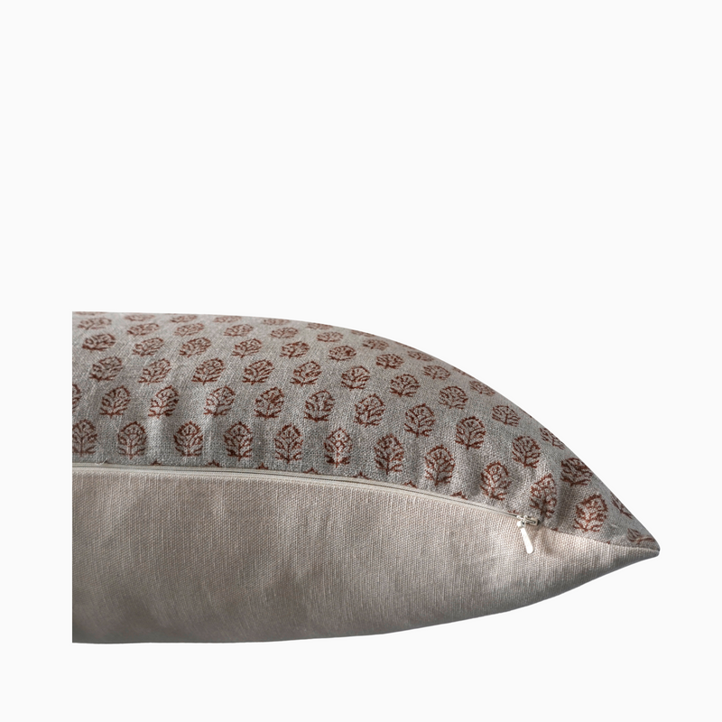 AYO- Indian Hand Block Linen Pillow cover