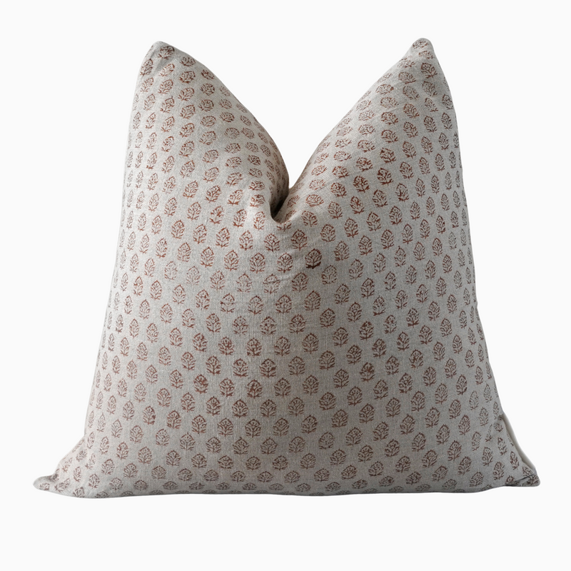 AYO- Indian Hand Block Linen Pillow cover
