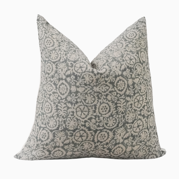 ALARO- Indian Hand Block Linen Pillow Cover