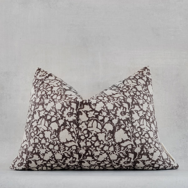 BUNMI - Indian Hand Block linen Lumbar Pillow Cover