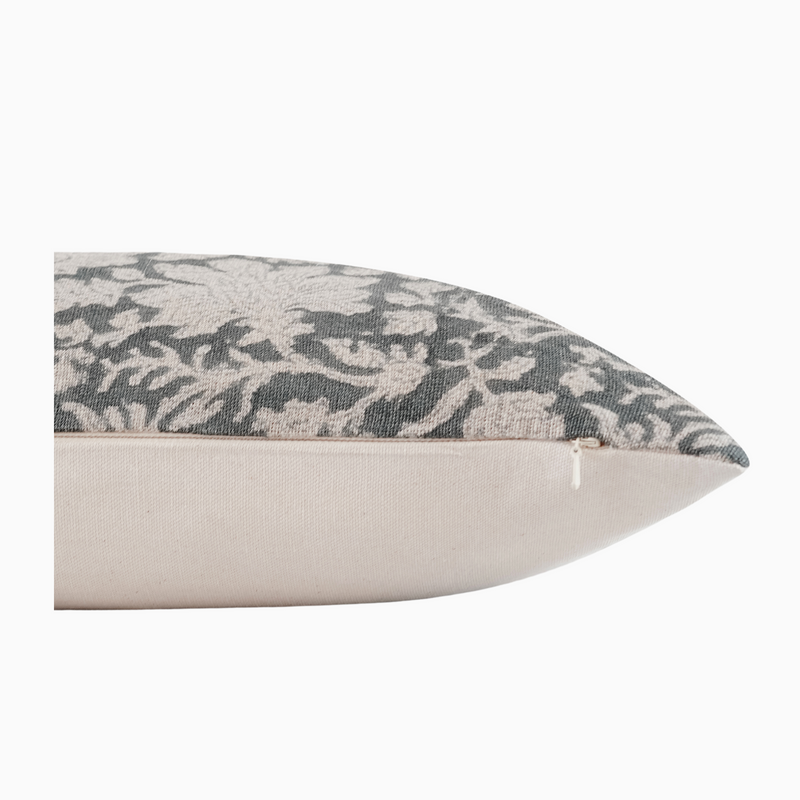 OBA - Indian Hand Block Linen Lumbar Pillow Cover