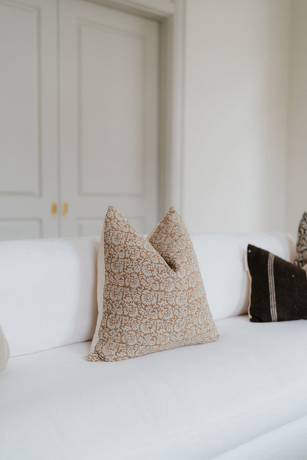 JUBA- Indian Hand Block Linen Pillow cover