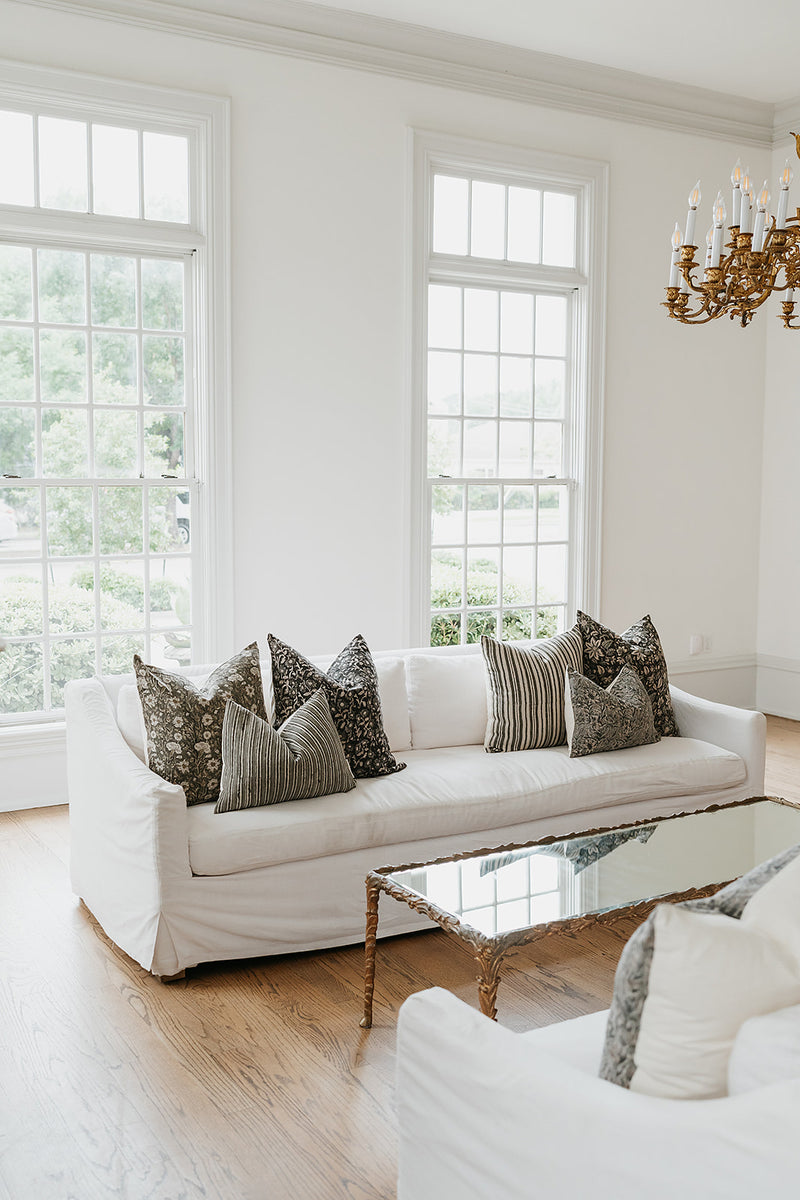 Omonye - Indian Hand Block Linen Pillow Cover