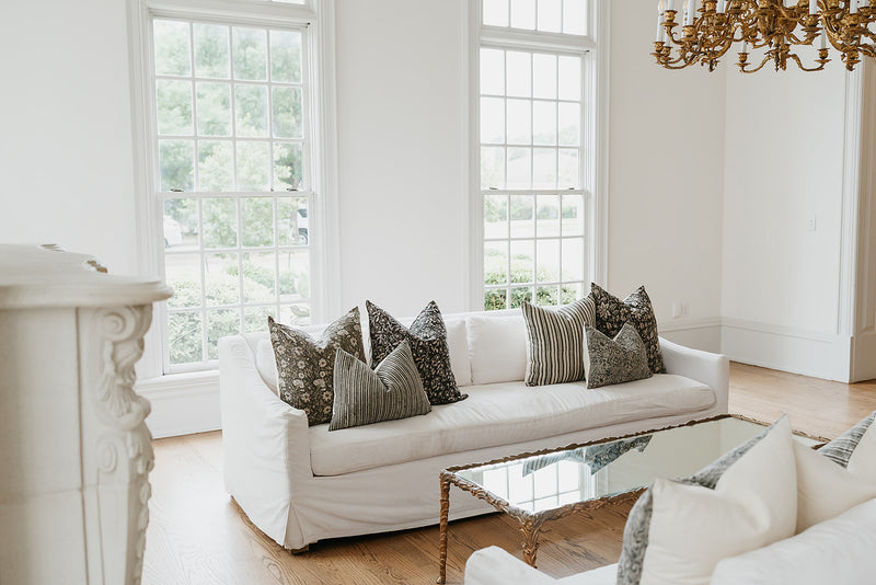 Omonye - Indian Hand Block Linen Pillow Cover