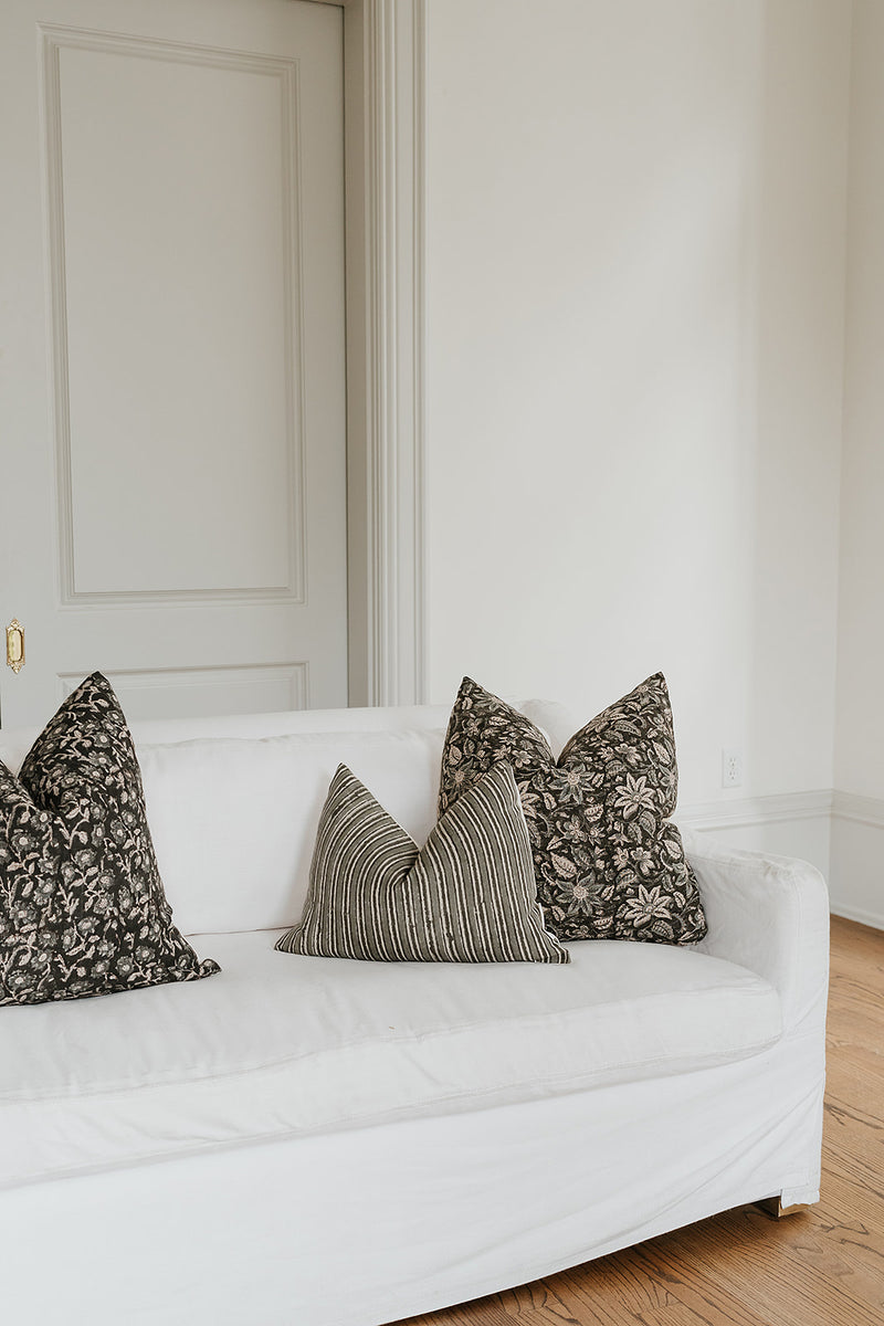 Omonye - Indian Hand Block Linen Pillow Cover