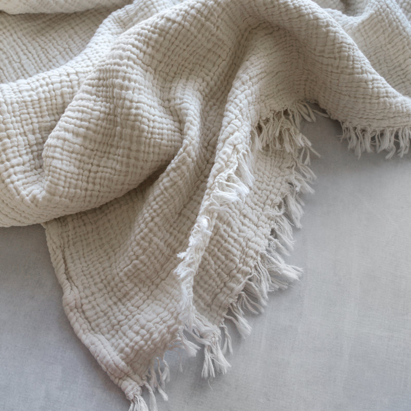 NANA-4 Layer Gauze Muslin Throw Blanket/ Bedcover