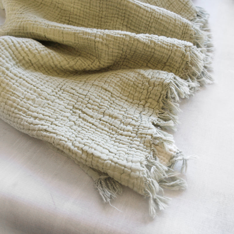 KOSI-4 Layer Gauze Muslin Throw Blanket/ Bedcover