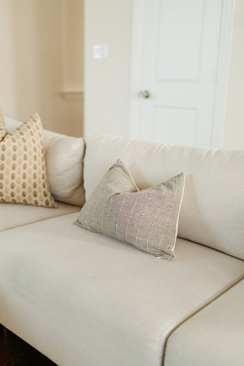 CHIAGOZIE- Thailand Woven Cotton Lumbar Throw Pillow cover