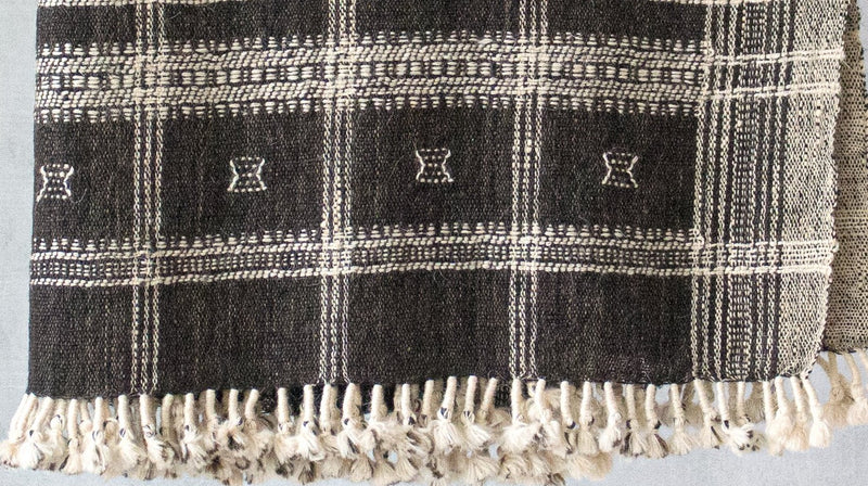 OKÉ - Vintage Indian Wool Throw Blanket