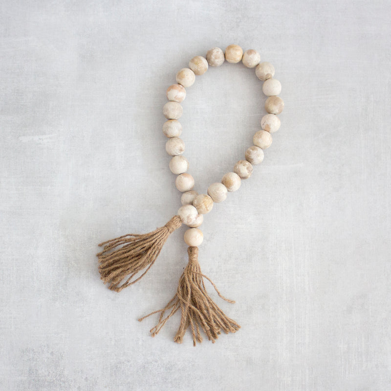 #1 Wooden Bead Garland with Tassels