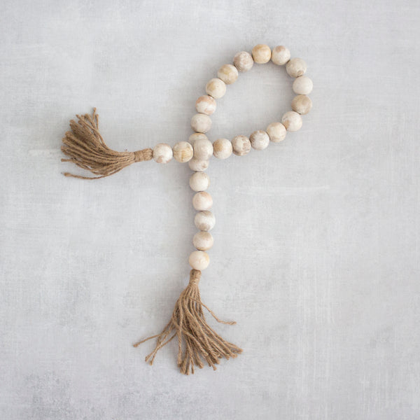 #1 Wooden Bead Garland with Tassels