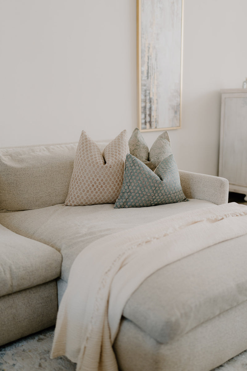 AYO- Indian Hand Block Linen Pillow cover