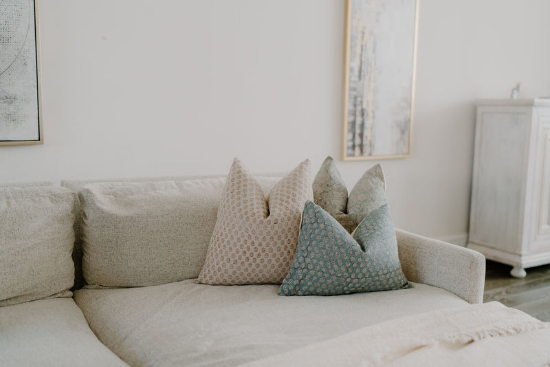 AYO- Indian Hand Block Linen Pillow cover