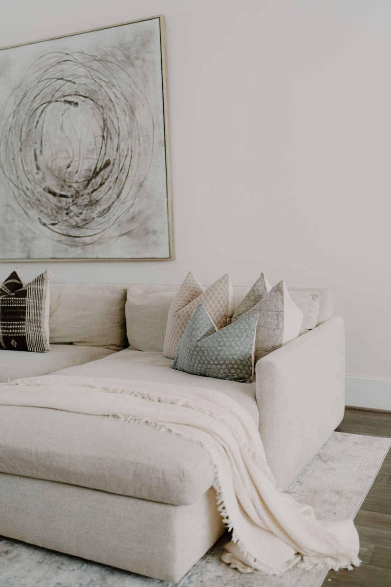 AYO- Indian Hand Block Linen Pillow cover